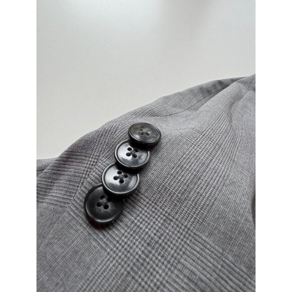 NWOT Men's Custom ATELIER MUNRO Loro Piana Grey Check Wool 2-Piece Suit, Size 50 - Picture 7 of 16